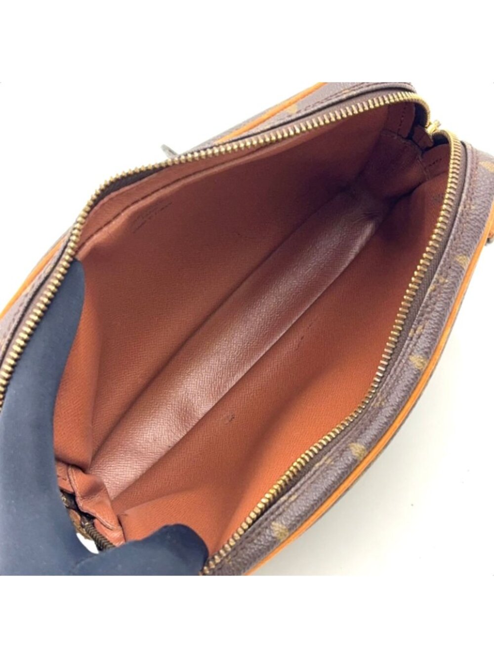 Louis Vuitton Marly Bandouliere Monogram Leather Brown Shoulder Bag Gold - Picture 3 of 15